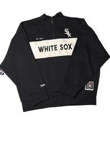 Mitchell & Ness MLB Chicago White Sox quarter zip women’s sweatshirt size L NWT